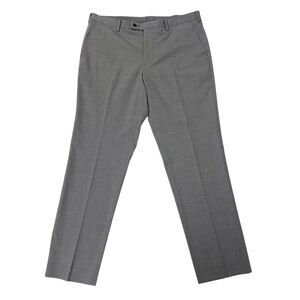 Uniqlo Pants Mens 36x31 Gray Premium Wool Flat Front Straight Leg Super 110's